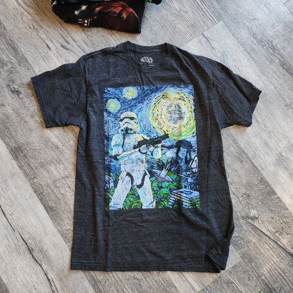 Star Wars Men’s Medium Shirt Bundle (7 Short-Sleeved, 1 Long-Sleeved) - Picture 9 of 10